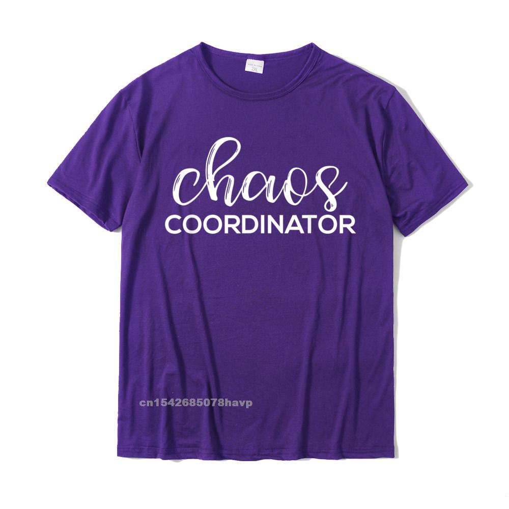 Chaos Coordinator Funny Printed Graphic Mom Babysitter Nanny TShirt Funny Unisexs Tops Shirts Top TShirts Cotton Printed On