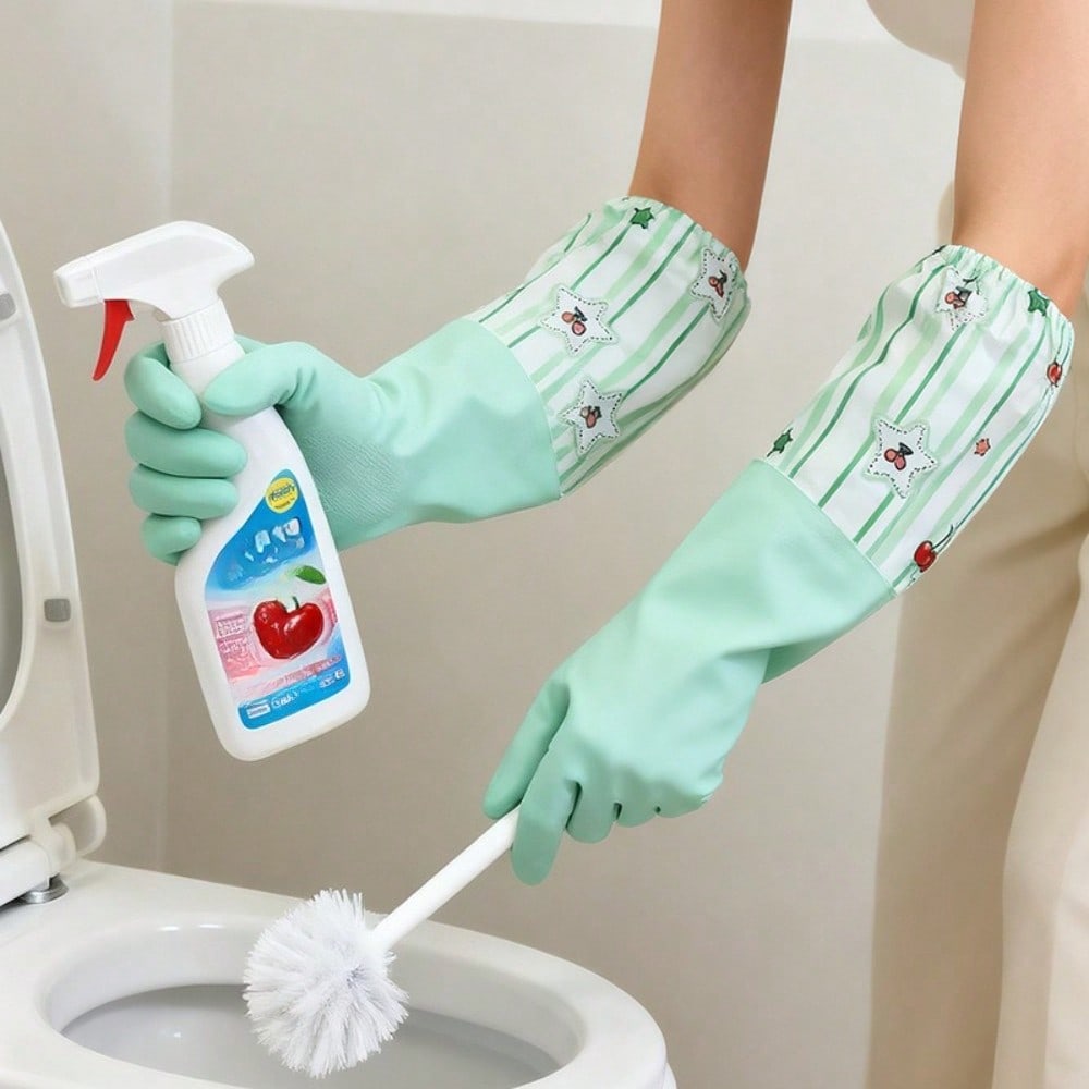Household Gloves, Dish Washing, Women's Kitchen, Vegetable Washing, Household Cleaning, Laundry, Waterproof Extended Model