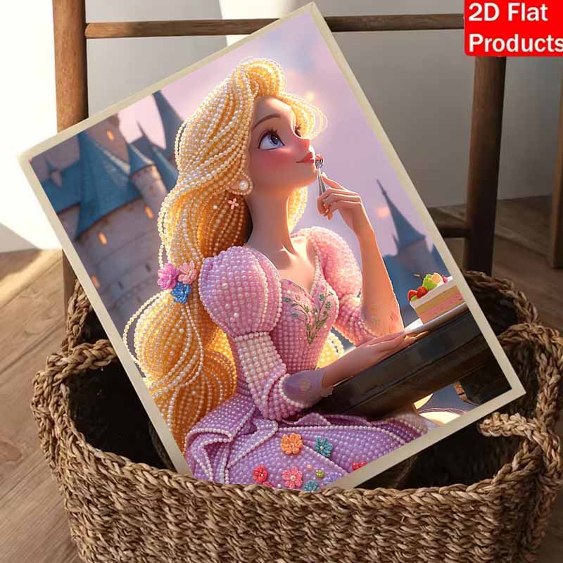 Disney Pearl Painting Handmade Princess Rapunzel Pearl Kit Home Decoration Painting