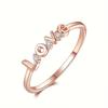 1Pc Delicate Ring Micro Inlaid Synthetic Zircon Simple Ring Design Elegant Jewelry