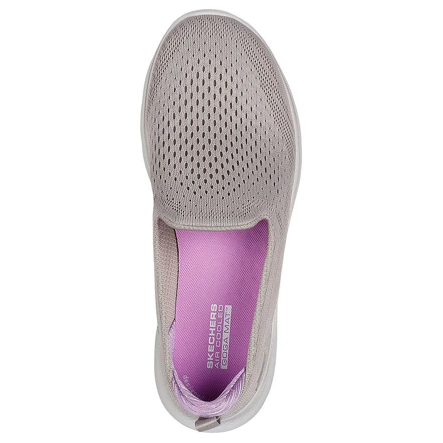 Skechers Go Walk 7 Codzienny Komfort Niskie Buty Lifestyle Damskie Trampki Szare 125208-TPLV