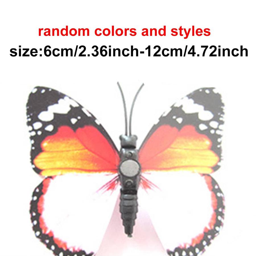 12/24/48pcs Color Butterfly Magnetic Stickers Reusable Refrigerator Decor DIY Wall Decals Home Decoration Accessories