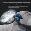 Blue Latex Work Safe Gloves Nylon Protective Mittens Embossing Work Gloves  Construction Site