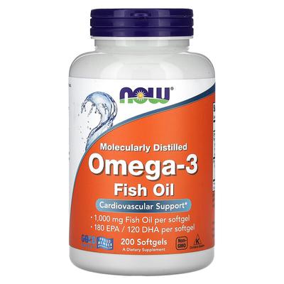 Omega-3 Fish Oil, 200 Softgels