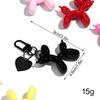 Funny Colorful Balloon Dog Car Keychain Clip Bag Charms for Women Cute Acrylic Puppy Keyring Phone Decoration Accessories Gifts
