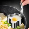 2pcs with Hook Boiled Egg Mold Stainless Steel Poached Egg Mold Steamed Egg Mold  Noodle