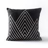 Nordic Fashion Black Geometry Pillow Cover Geometric Triangles Deer Cushion Home Decorative Pillowcase Office Sofa