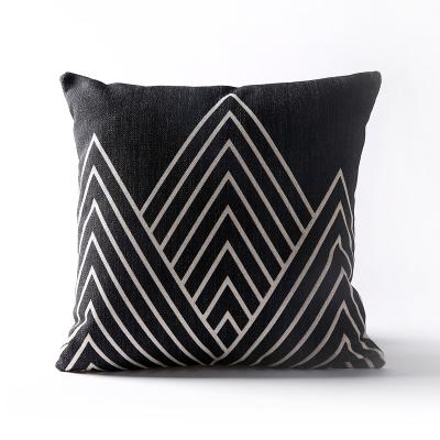 Nordic Fashion Black Geometry Pillow Cover Geometric Triangles Deer Cushion Home Decorative Pillowcase Office Sofa