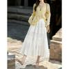 Elegant French Style A-Line Midi Skirt