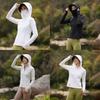 Outdoor Windbreaker For Women With Upf100 Sun Protection And Detachable Brim For Hiking And Travel