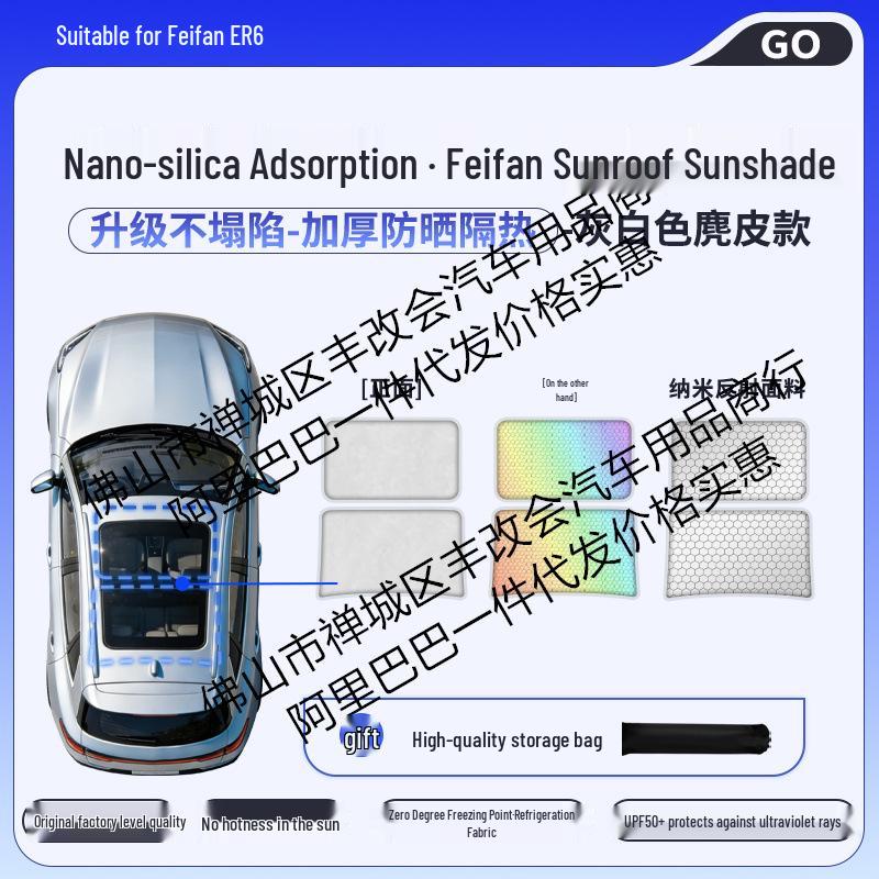 Feifan R7F7 Silicone Honeycomb Color-Changing Sunroof Sunshade for Heat Insulation and Sun Protection