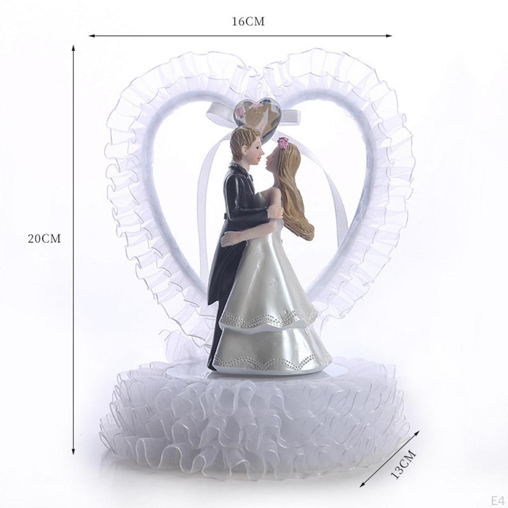 STIL Fshi Synthetisches Harz Ornment Hochzeitstortenaufsatz Handwerk Spaß Eher Souvenir Dekorationen