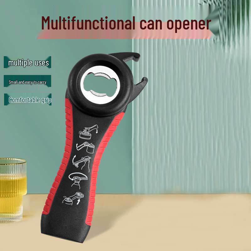 5-in-1 Multi-functional Bottle & Can Opener with Easy-Open Feature