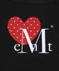 MUCENT Moa Dot Heart Logo One-Shoulder Sweatshirt (2 Colors)