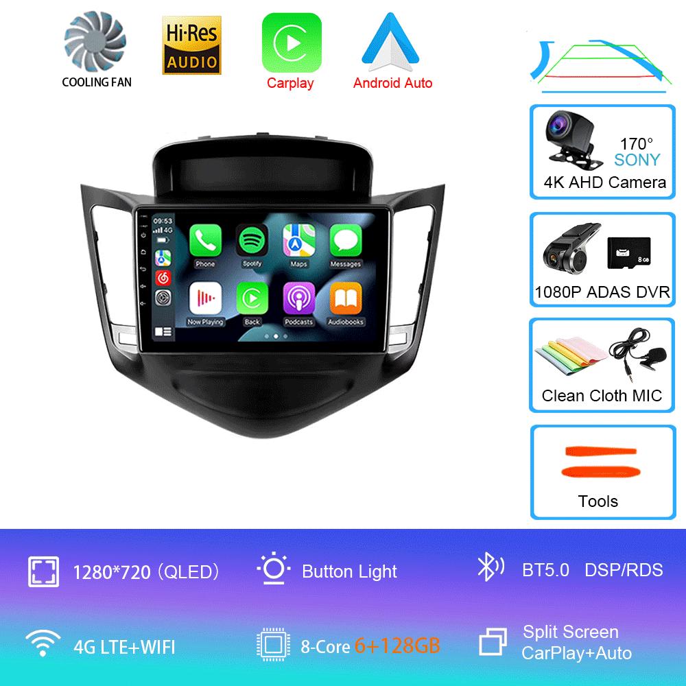 Android 14 Car Radio For Chevrolet Cruze J300 2008 - 2014 Video Player Navigation Stereo GPS