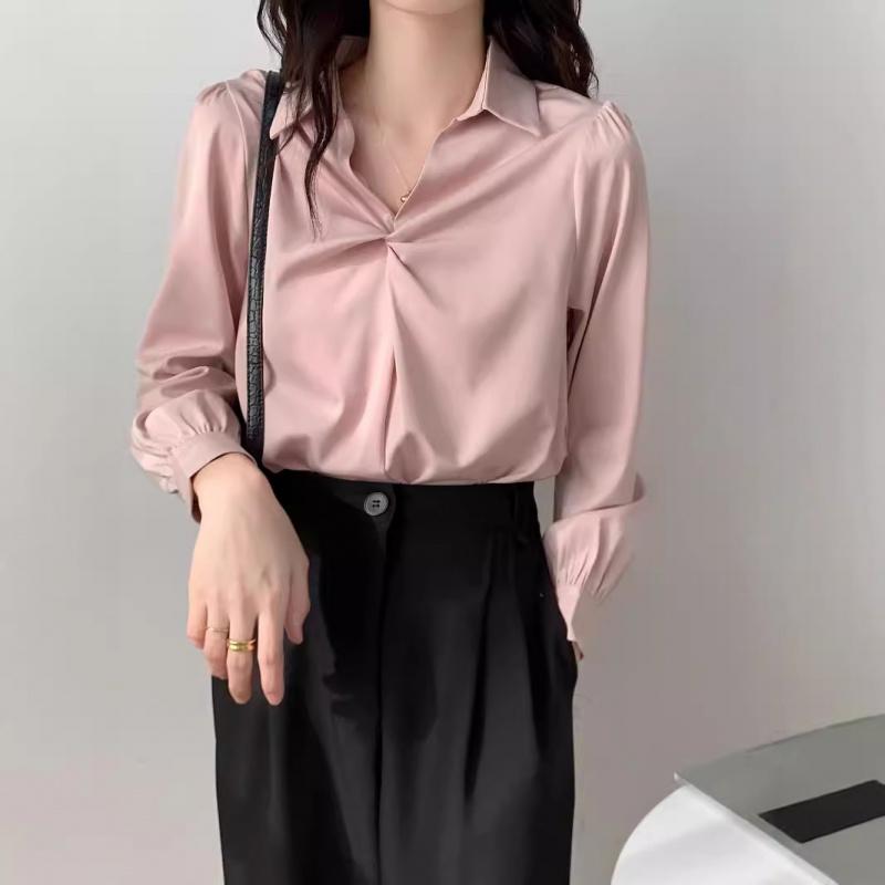 Women's Designer Shirt 2026 Spring and Autumn New Chiffon Top for Commuting and Interview Formal Wear