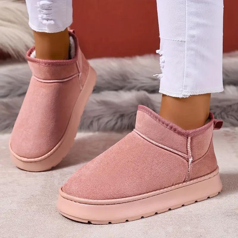 

Женские плюшевые мокасины-слипоны с мягкой подошвой из ЭВА - Уютная зимняя обувь Стильные слипоны Плюшевая внутренняя подкладка 38-39 розовый