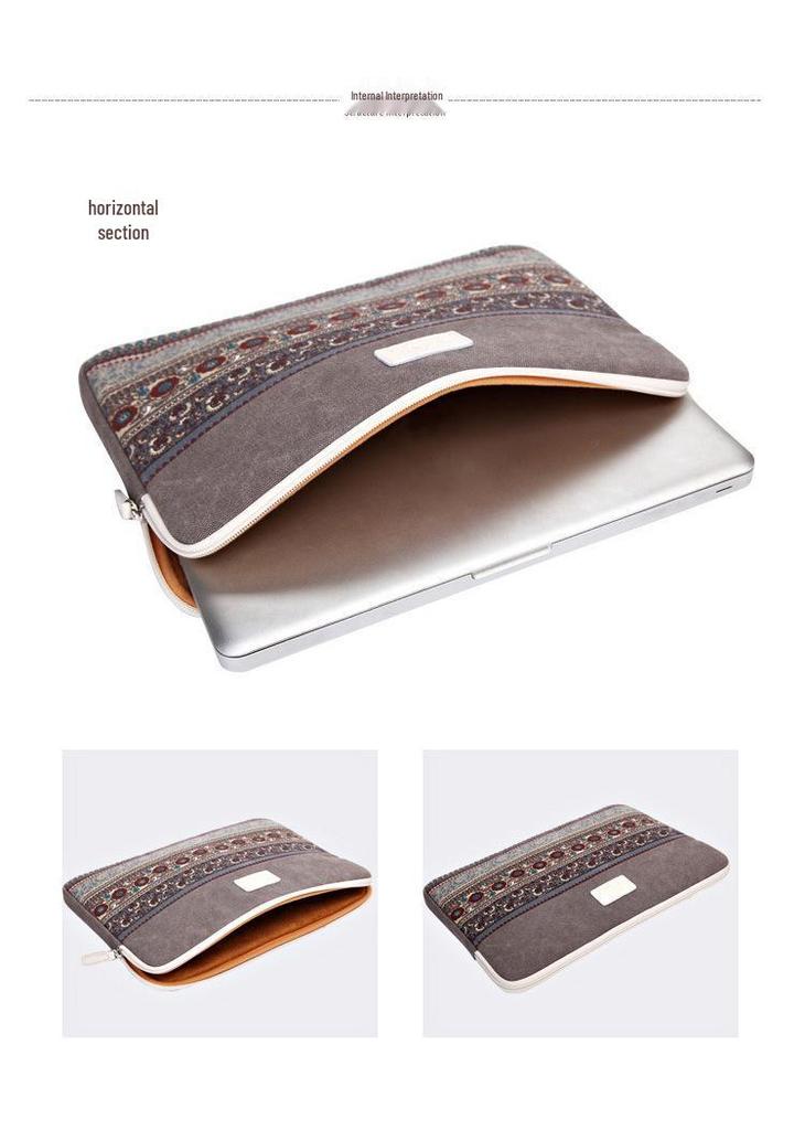 Canvas Laptop Sleeve for MacBook and Tablets - Fits 13", 14", 15"