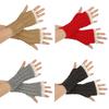 Long Fingerless Mittens Lace Trim Women Knitted Gloves Fashion Wrist Mittens  Women Use