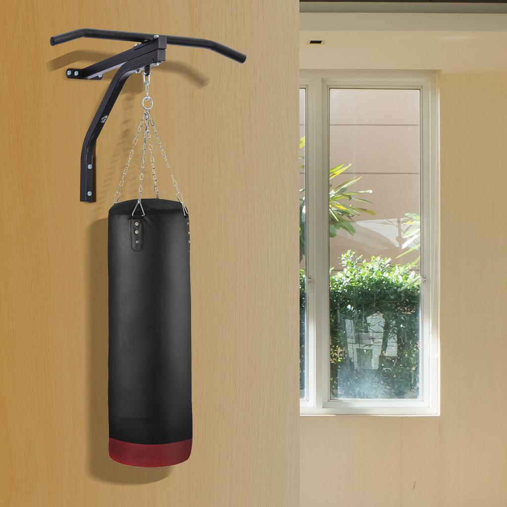 Punching Bag Wall Mount, Punching Bag Sandbag Bracket, Load Capacity, Steel, Black, 93 X 47 X 51 Cm