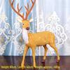 Christmas Reindeer Plush Ornament Set for Window and Tree Decorating