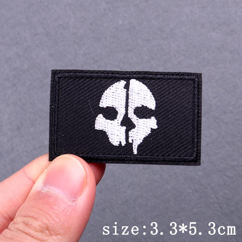Skull Punk Embroidery Patches For Clothing Hip Hop Animal Patch Iron On Patches On Clothes Heart Sexy Patch For Clothes Stickers