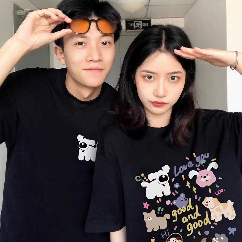 Tricou Unisex Supradimensionat de Vară 2025 din Bumbac Pur cu Mânecă Scurtă - Articol Trendy pentru Cupluri