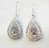 Mystic Topaz Earrings, Designer Rainbow Topaz Earring, 925 Sterling Silver Handmade Earrings, Teardrop Topaz Earrings, Gift for Birthday