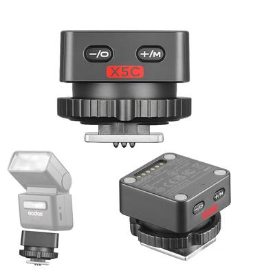 Godox X5C TTL Kabelloser Blitz-Auslöser für Kompatibilität mit GODOX IT32 TTL Mini Integrierter Blitzschuh und Magnetisch Modular Einfache Kabellose Kommunikation