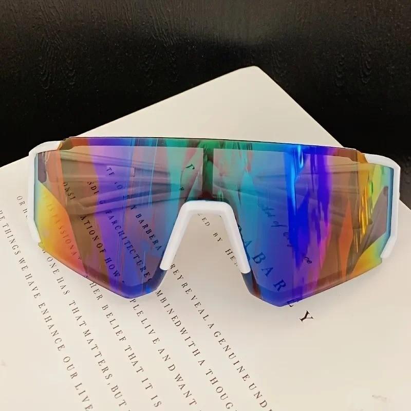 4pcs Oversized Wrap Frame Fashion Glasses Y2K Fashion Glasses Unisex Eyewear for Music Festivals Casual