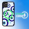 Lucky Eye Blue Evil Eye Phone Case For iPhone 16 15 14 13 12 11 17 Pro Max Plus Magnetic Wireless Cover