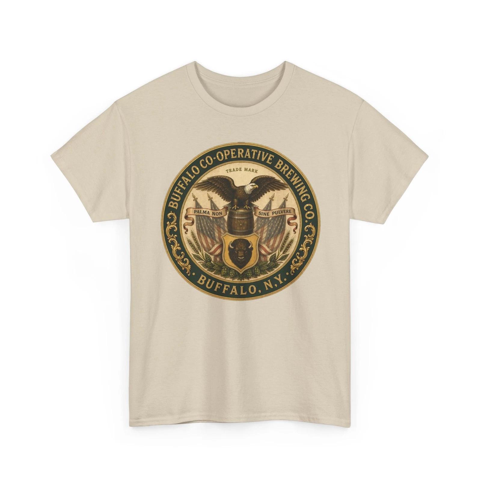 Buffalo Co-op Brewing Co. Beer NY Pre-Prohibition Eagle Retro Breweriana T-Sirt M