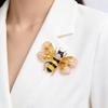 Multi Color Enamel Bee Brooch Glitter Delicate Decor Pin for Christmas Party Outfit Decoration Holiday Exchange Gifts