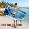 Lazio FC Design Beach Towel Custom Text Large Towel for Beach Vacation