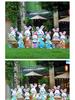 Outdoor Cartoon Rabbit Garden Decoration - Animal Flower Pot Sculpture for Kindergartens and Courtyards