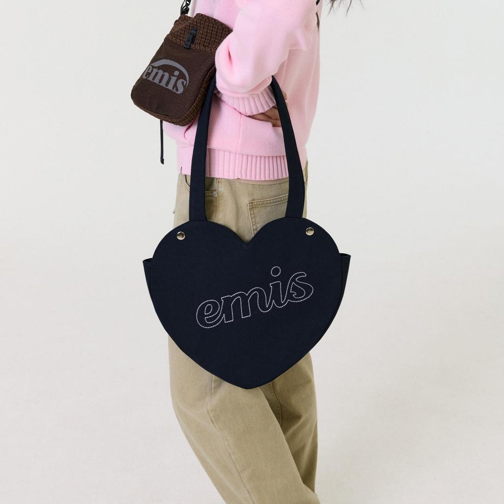 [EMIS] HEART BAG - 2 Iconic Colors (Red / Navy)