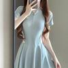 Professional Swimsuit Hot Spring Swimwear Fairy Women One-piece Sexy Belly-covering Short Sleeve Students