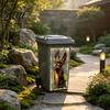 Outdoor Garbage Bin Stickers Fun Animal Trash Can Stickers, Self‑Adhesive Decals for Waterproof Adhesive Labels Can, Mailbox Storage Box Yard