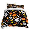 Halloween Three-piece Bedding Set Quilt Cover Pillowcase Brushed Fabric Thickened