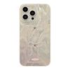 Electroplated silver bead bow is suitable for iPhone16promax Apple 14 laser mobile phone case 12/13 large hole 15.