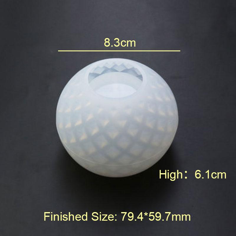 For Fun DIY Silicone Mold for Epoxy Resin Candle Holder Aromatherapy Candle Molds Clay Plaster Mould Drop Glue Mold
