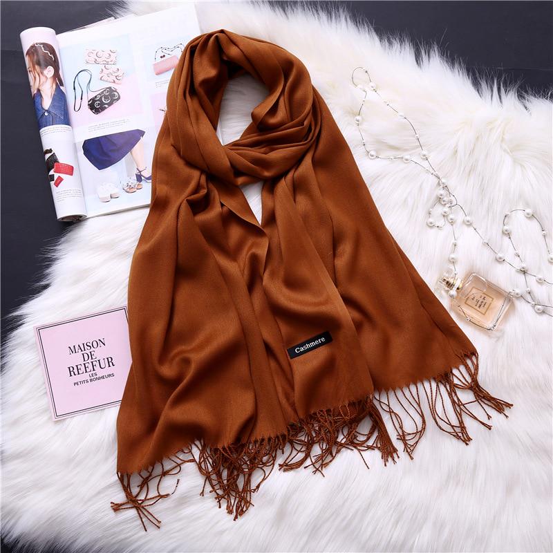 Fashion New Spring Winter Scarves For Women Fawn Shawls And Wraps Lady Pashmina Pure Long Cashmere Head Scarf Fashion New Spring Winter Scarves For Women Fawn Shawls And Wraps Lady Pashmina Pure Long Cashmere Head Scarf