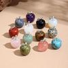Multicolor Natural Crystal Jade Apple Ornaments - 12 Colors Christmas Gift