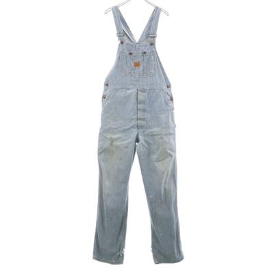 80s Made In USA Vintage Hickory Overall W34 BY WRANGLER Men's Used