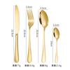 Rainbow Tableware Stainless Steel Flatware Cutlery Set Dinner Fork Knife Coffee Spoon Kitchen Dinnerware Silverware Set