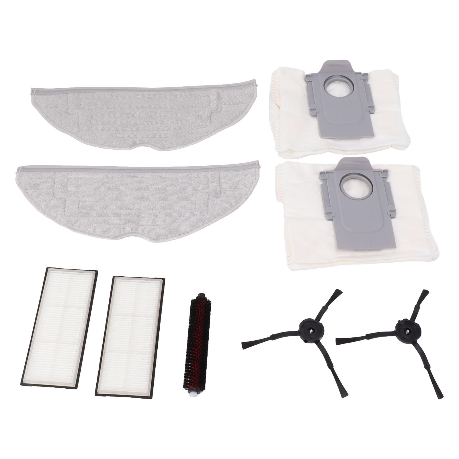 

Vacuum Cleaner Accessories Kits for Roborock G20 Include 1 Mop Self Cleaning Brush 2 Mop 2 Dust Bag 2 Filter 2 Black