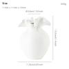 Nordic Simple Irregular White Shape Ceramic Vase Creative Home Dining Table Living Room Bedroom Dry Flower Decor Accessories 1Pc