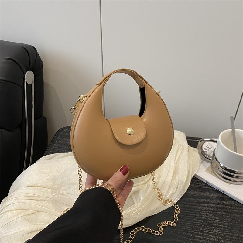 Bag Women's Bag 2025 New Retro Fashion Hand Bag Texture Crescent Bag Women's Armpit Bag Shoulder Bag