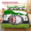 Juego de Colcha con Patrón Feyenoord Rotterdam Decoración del Hogar Regalo (1 funda nórdica + 2 fundas de almohada sin relleno.)