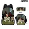 Iconic Favored Tahiti Polynesian Hibiscus 3D Pattern 3pcs/Set pupil Schoolbags Daily Laptop Pack Daily Pack Lunch Box Pen Case